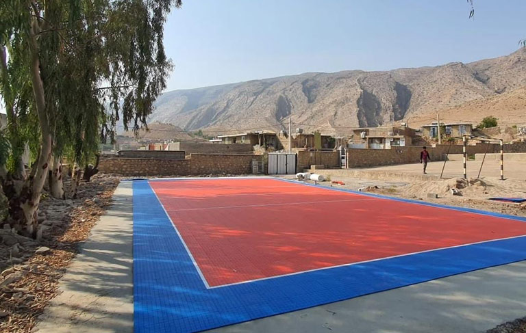 نمونه کار کفپوش ورزشی
